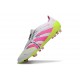 adidas Predator 25 Elite Tongue FG Bianco Rosa Lucido Limone Lucido