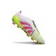 adidas Predator 25 Elite Tongue FG Bianco Rosa Lucido Limone Lucido