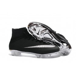 Scarpette da Calcio Uomo Nike Mercurial Superfly FG ACC Nero Metallico