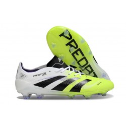 Scarpe adidas Predator Elite 25 FG Bianco Nero Limone Lucido