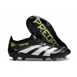 Scarpe adidas Predator Elite 25 FG Nero Bianco Limone Lucido