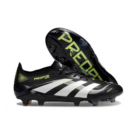 Scarpe adidas Predator Elite 25 FG Nero Bianco Limone Lucido