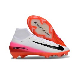 Scarpa Nike Mercurial Superfly 10 Elite FG Bianco Nero Rosso