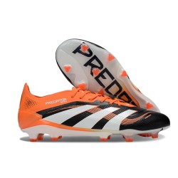 Scarpe adidas Predator Elite 25 FG Nero Bianco Arancione
