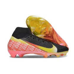 Scarpa Nike Mercurial Superfly 10 Elite FG Nero Arancio Giallo
