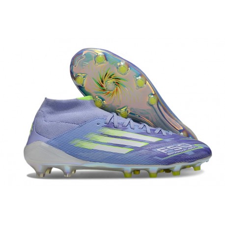 adidas Scarpa F50 Elite Mid FG Viola Tone Limone Lucido Viola Rush