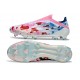 Scarpe da calcio adidas F50 Elite Laceless FG Bianco Blu Rosa