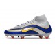 Scarpa Nike Mercurial Superfly 10 Elite FG Argento Blu Giallo