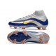 Scarpa Nike Mercurial Superfly 10 Elite FG Argento Blu Giallo