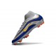 Scarpa Nike Mercurial Superfly 10 Elite FG Argento Blu Giallo