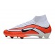 Scarpa Nike Mercurial Superfly 10 Elite FG Rosso Bianco Nero