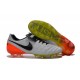 Nike Tiempo Legend 6 FG ACC Scarpini da Calcetto Uomo Bianco Nero Arancio