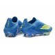 adidas F50+ Laceless FG X MESSI Team Blu Royal Giallo Solare Semi Blu Burst