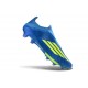 adidas F50+ Laceless FG X MESSI Team Blu Royal Giallo Solare Semi Blu Burst