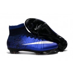 Cristiano Ronaldo Scarpe Nuove 2016 Nike Mercurial Superfly FG Blu Royal Metallic
