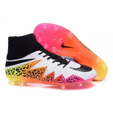 Nuovo Scarpa Nike Hypervenom Phantom 2 Tech FG Bianco Rosa Nero