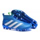 Scarpa da Calcetto Nuove 2016 adidas ACE16+ Purecontrol FG/AG Blu Bianco