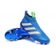 Scarpa da Calcetto Nuove 2016 adidas ACE16+ Purecontrol FG/AG Blu Bianco