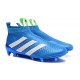 Scarpa da Calcetto Nuove 2016 adidas ACE16+ Purecontrol FG/AG Blu Bianco