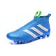 Scarpa da Calcetto Nuove 2016 adidas ACE16+ Purecontrol FG/AG Blu Bianco