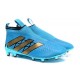 Scarpa da Calcetto Nuove 2016 adidas ACE16+ Purecontrol FG/AG Blu Oro
