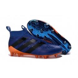 Scarpa da Calcetto Nuove 2016 adidas ACE16+ Purecontrol FG/AG Arancio Blu