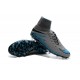 Nuovo Scarpa Nike Hypervenom Phantom 2 Tech FG Grigio Blu Nero
