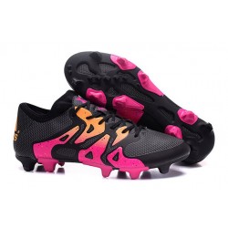 Scarpini da Calcio Adidas X 15.1 FG/AG Uomo Nero Rosa