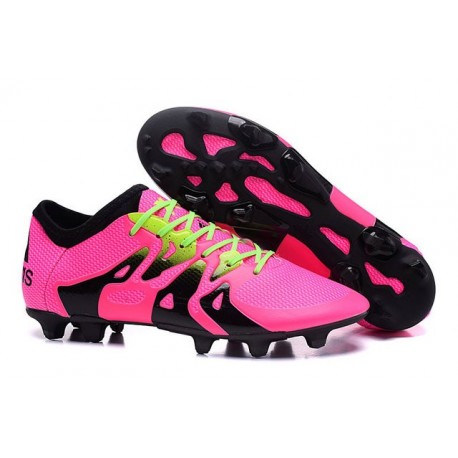 Scarpini da Calcio Adidas X 15.1 FG/AG Uomo 2016 Rosa Nero