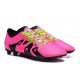 Scarpini da Calcio Adidas X 15.1 FG/AG Uomo 2016 Rosa Nero