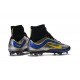 Nike Mercurial Superfly Heritage Scarpette Calcio Argent Blu Giallo