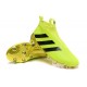 Scarpa da Calcetto Nuove 2016 adidas ACE16+ Purecontrol FG/AG Volt Nero