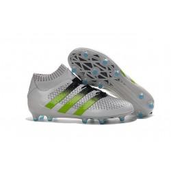 adidas Scarpe da Calcio ACE 16.1 Primeknit FG/AG Con Tacchetti Bianco Verde