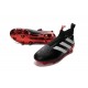 Nuovo Scarpe da Calcio 2016 adidas ACE16+ Pure Control FG Nero Rosso Bianco