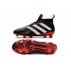 Nuovo Scarpe da Calcio 2016 adidas ACE16+ Pure Control FG Nero Rosso Bianco