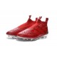 Nuovo Scarpe da Calcio 2016 adidas ACE16+ Pure Control FG Rosso Argento