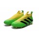 Nuovo Scarpe da Calcio 2016 adidas ACE16+ Pure Control FG Verde Nero