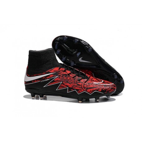 Nuovo Scarpa Nike Hypervenom Phantom 2 Tech FG Robert Lewandowski Rosso Nero