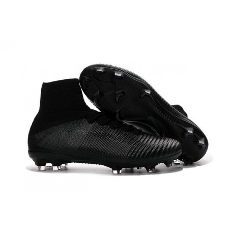 Scarpe da Calcio Cristiano Ronaldo Nike Mercurial Superfly V FG Tutto Nero