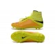 Nuovo Scarpa Nike Hypervenom Phantom 2 Tech FG Pelle Giallo Volt Nero