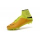 Nuovo Scarpa Nike Hypervenom Phantom 2 Tech FG Pelle Giallo Volt Nero