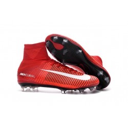 Scarpe da Calcio Cristiano Ronaldo Nike Mercurial Superfly V FG Rosa Bianco