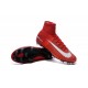 Scarpe da Calcio Cristiano Ronaldo Nike Mercurial Superfly V FG Rosa Bianco