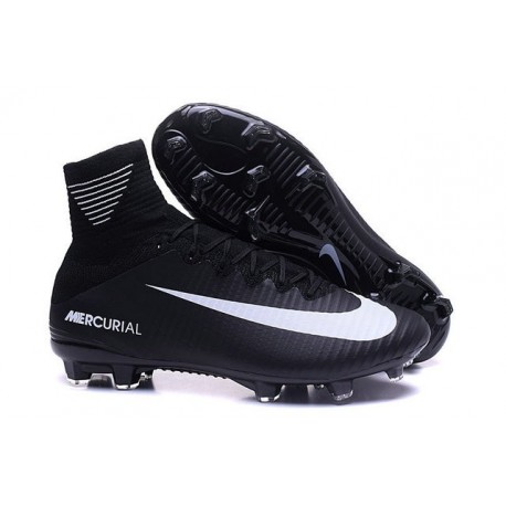 Scarpe da Calcio Cristiano Ronaldo Nike Mercurial Superfly V FG Nero Bianco