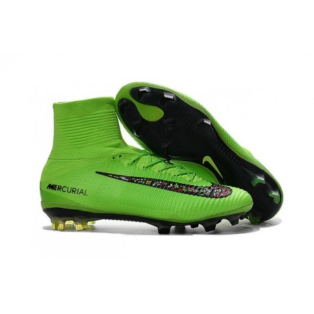 Scarpe da Calcio Cristiano Ronaldo Nike Mercurial Superfly V FG Verde Nero