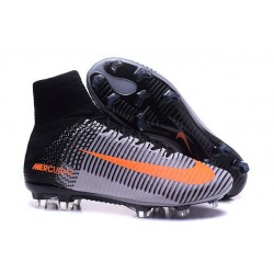 Nike Mercurial Superfly V FG Nuove 2016 Scarpa Calcetto Bianco Nero Arancio