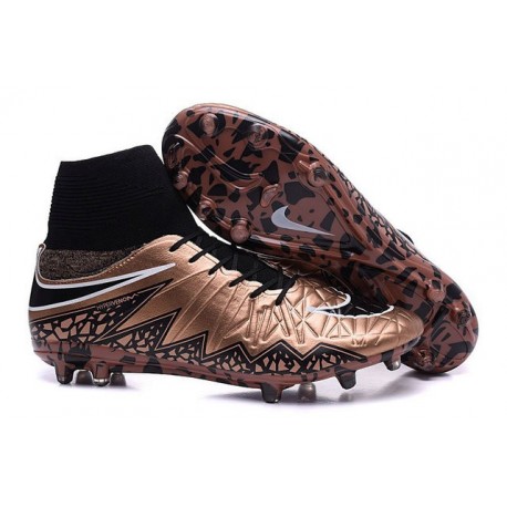 Nuovo Scarpa Nike Hypervenom Phantom 2 Tech FG Bronzo Nero