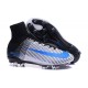 Nike Mercurial Superfly V FG Nuove 2016 Scarpa Calcetto Bianco Blu Nero