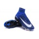Nike Mercurial Superfly V FG Nuove 2016 Scarpa Calcetto Blu Bianco
