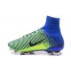 Nike Mercurial Superfly V FG Nuove 2016 Scarpa Calcetto Verde Blu Nero